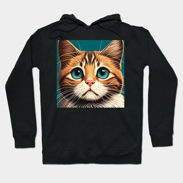 Funny Cat Face Lover - Happy Kids Hoodie by Daphne R. Ellington